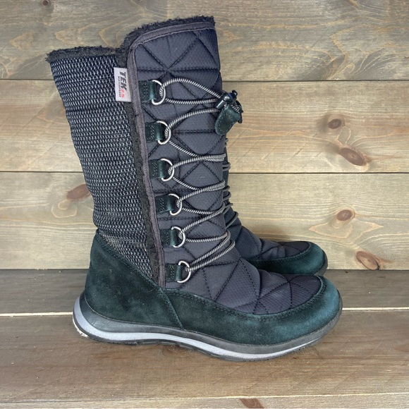 Ll bean snowfield Womens size 6.5 boots black waterproof lined tek 2.5 shoes - Picture 2 of 8